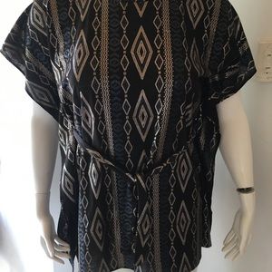 Tunic pull over.  Cotton Fabric with Sequin